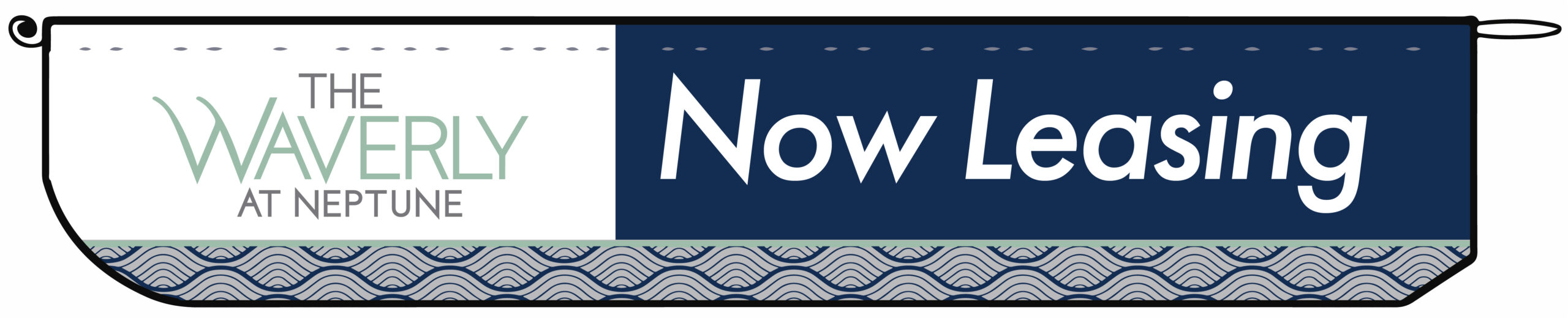 The Waverly 16 x 3 foot Now Leasing Flag The Waverly 16 x 3 foot Now Leasing Flag